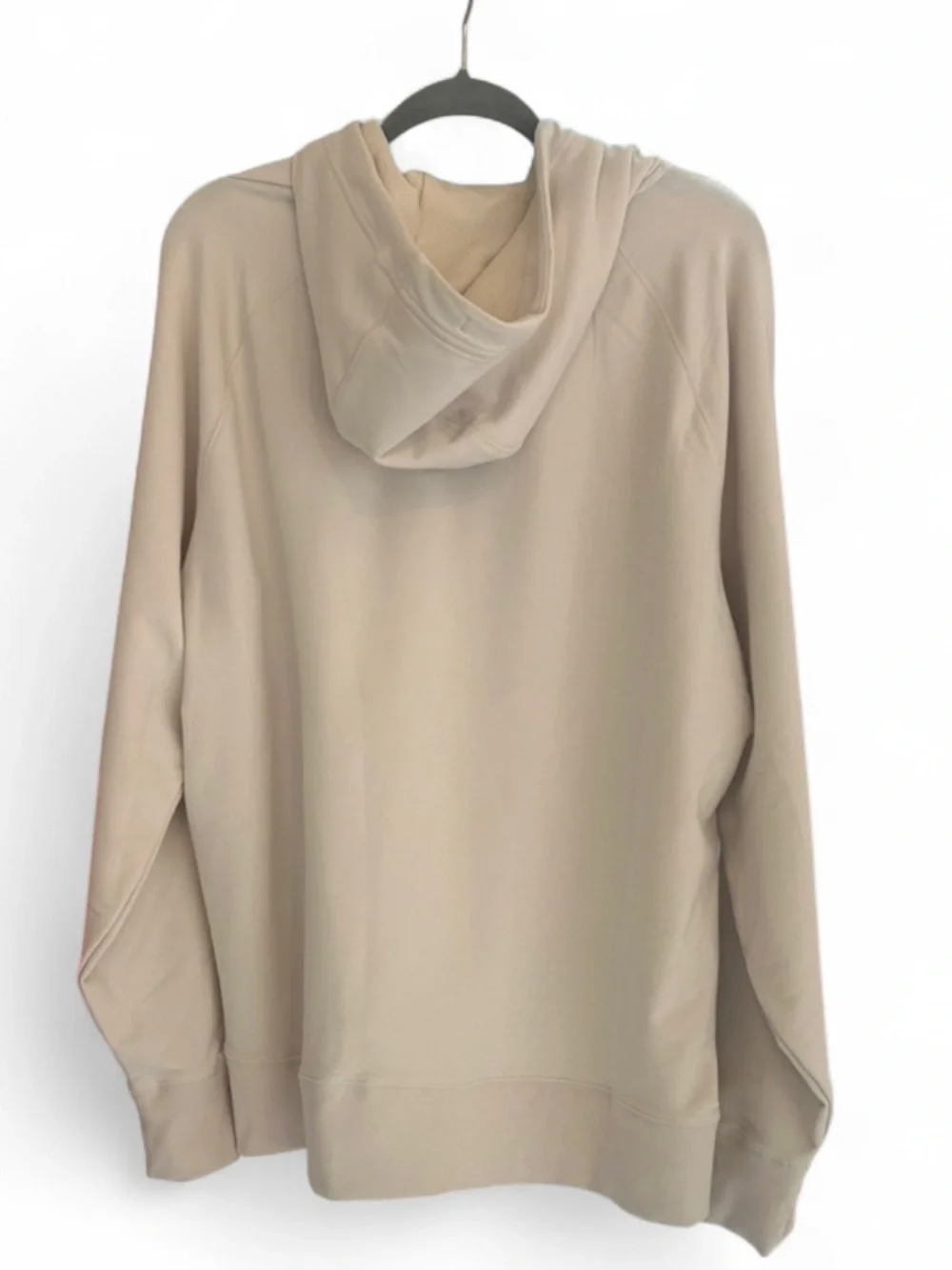 American Eagle Pullover Hoodie Beige Mesh XL Hooded Drawstring Pockets